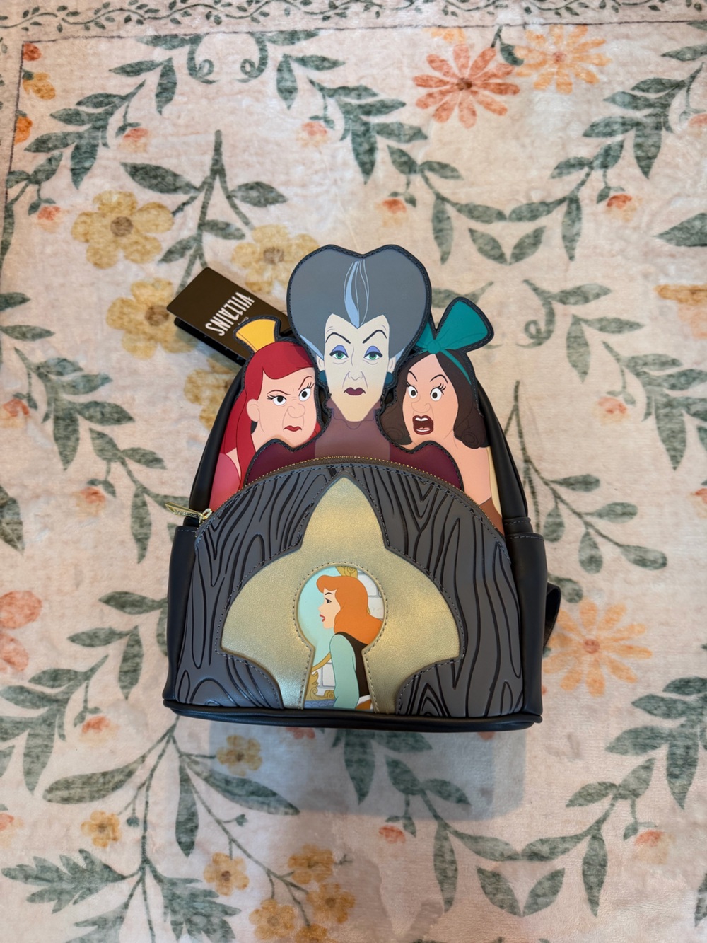 Loungefly Disney Villains Scene Evil Stepmother And Stepsisters Mini Backpack